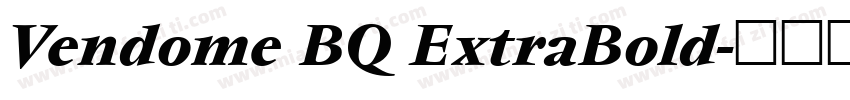 Vendome BQ ExtraBold字体转换